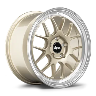 Apex ML-7RT Wheel 18x9 ET46 (5x130 / 71.6) - Machined Lip - Gloss Motorsport Gold